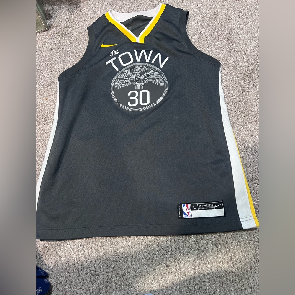NBA Black and Yellow 'The Town' Basketball Jersey